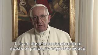 Pope Francis prayer intentions for June 2017 Eliminate arms trade [upl. by Hsekar]