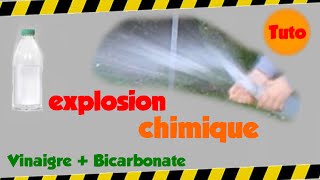 explosion chimique vinaigre  bicarbonate Tuto [upl. by Hali]