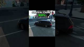 Realistic Survival Chance Crashes  BeamNGdrive [upl. by Anestassia627]