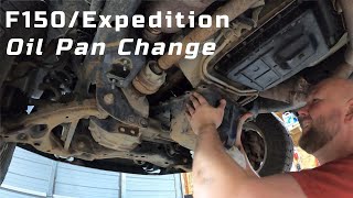 2014 Ford Expedition Oil Pan Change [upl. by Braunstein]