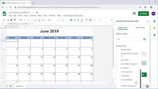 How to Create a Dynamic Monthly Calendar in Google Sheets  Template Provided [upl. by Ditzel]