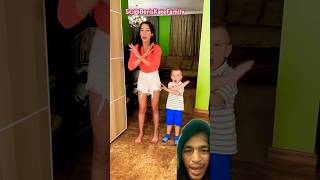 PAPA PULANG BESRSIHKAN KAKI YA ⁉️ family funny comedy dance challengge shortsviral [upl. by Issie]