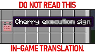 MOJANG PLEASE FIX YOUR TRANSLATIONS THEY ARE AWFUL [upl. by Oicam]