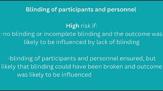 Using Cochrane quotRisk of Biasquot Assessment Tool [upl. by Johppa]