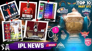 IPL 2025 BIG UpdatesTop 10 in hindi  LSG NewsJoe RootBBL draftIPL 2025 retention RulesPriyansh [upl. by Thurman]