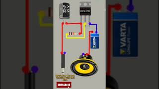 HowToMakeSimpleInverter12VTo 220V12VDCto220VACSimpleCir cuitDiagramShorts [upl. by Netsruk717]