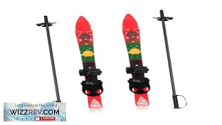 Skiboards with Ski Poles Snowboard Outdoor Recreation Ski Board Boys Girls Winter Review [upl. by Kato29]