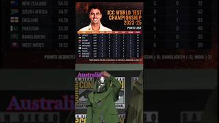 New WTC Topper  Australia 😱🔥cricket wtc wtcfinal australia indvsaus patcumminst shorts [upl. by Atiugram]