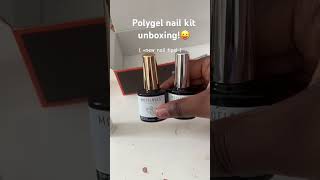 Polygel nail kit unboxing reccomended nails like xyzbca unboxing polygel beginner nailtech [upl. by Gnod]