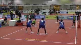 Kings Cup 2014 Sepak Takraw Thailand vs Myanmar  Regu [upl. by Pahl]