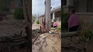 Storm amp Flood damage from Helene in Old Fort NC Part 1 of 2 oldfort hurricane storm ncwx [upl. by Ajit]