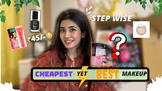 Beginners￼ Affordable Makeup Kit Essentials starting Rs45 Shef makeup tutorial affordable [upl. by Paris456]