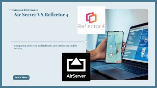 Air Server vs Reflector 4  Mirroring your mobile device to your PC or Laptop [upl. by Pitzer54]