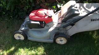 HONDA Harmony Lawnmower plastic deck type will not RUN or START STARTS then DIES Carburetor [upl. by Assirk172]