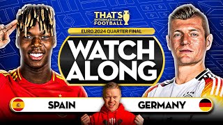 SPAIN vs GERMANY LIVE EURO 2024 with Mark GOLDBRIDGE LIVE [upl. by Eboh69]