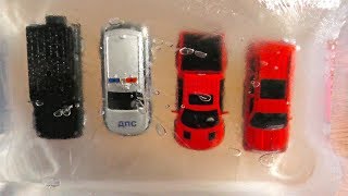 SUV Cars in Ice  Freezing and Unfreezing video [upl. by Agnese565]