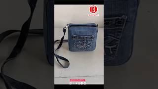 Jeans converted into bags Cutting And Sewing Tutorial Part 116 [upl. by Behlau]