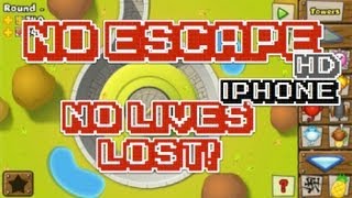 Bloons TD 5  NO LIVES LOST  iPhone HD NLL No Escape [upl. by Carr]