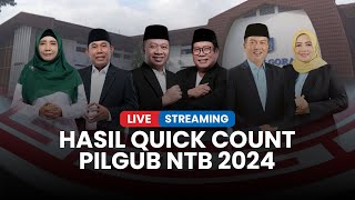 🔴LIVE Hasil Quick Count Pilkada NTB 2024 Tiga Paslon Menyatakan Siap Menerima [upl. by Aihsemaj]