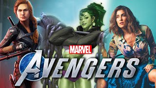 Marvel Avengers Game  New Black Widow Skin amp SheHulk NEWS [upl. by Nylyram]