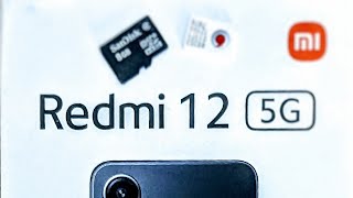 Redmi 12 5G Sim install insertHow to place Sim 1 Sim 2 amp SD Card xiaomi howto slot [upl. by Elna]