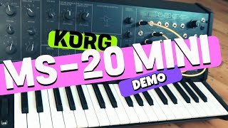 KORG MS20 MINI DEMO no talking [upl. by Ahseile]