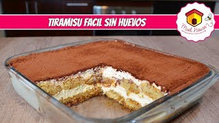 Tiramisu SIN HUEVOS sin horno FACIL y RÁPIDO [upl. by Eiboj]