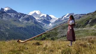 Solo Alphorn in the Mountains [upl. by Koy]