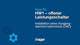 HW1 Howto AusgangsalarmKontaktmodul OAC am offenen Leistungsschalter ACB installieren [upl. by Nwahsed792]