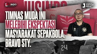 JUS INDO 82  TIMNAS MUDA INI MELEBIHI EKSPEKTASI MASYARAKAT SEPAKBOLA BRAVO STY [upl. by Aicekan]