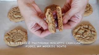 Ricetta Biscotti AmericaniCookies con Burro di Arachidi Cookicletta Ricetta Episode 1 [upl. by Ive]