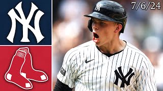 New York Yankees vs Boston Red Sox  Game Highlights  7624 [upl. by Neidhardt]