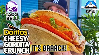 Taco Bell® Doritos® Cheesy Gordita Crunch Review 🌮🔔🥙  ITS BACK  theendorsement [upl. by Luther]