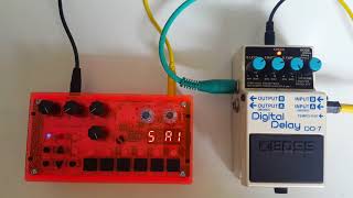 microgranny 25 meets frippertronics through Boss DD7 [upl. by Ingra649]