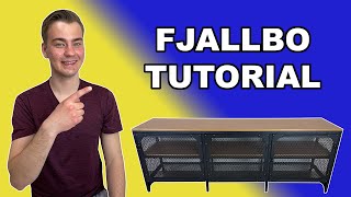 Easy To Follow IKEA Fjallbo TV Bench Tutorial [upl. by Ardiek887]