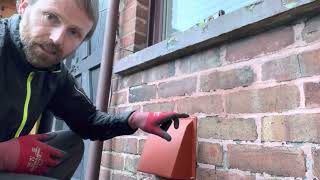 How to fit an external vent cover  install hooded air cowl vent cover [upl. by Emmalee]