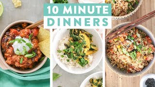 EASY 10 Minute Dinner Recipes  Healthy Dinner Ideas [upl. by Allanson93]