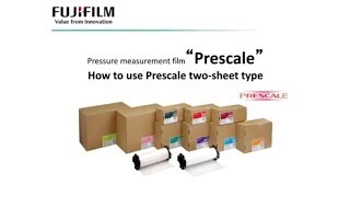 Pressure measurement film quotPrescale“ How to use Prescale twosheet type  FUJIFILM [upl. by Philis]