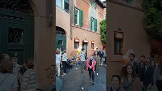 Trastevere neighborhood in Rome italy [upl. by Lotsirb372]