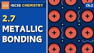 IGCSE Chemistry  Metallic bonding 27 [upl. by Kcirred]