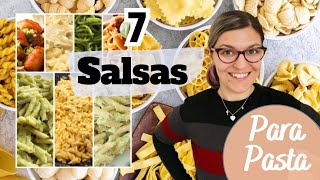 RECETAS FÁCILES de SALSAS PARA PASTAS Menú Semanal Económico [upl. by Nhtanhoj]