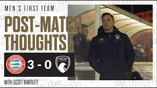 POSTMATCH THOUGHTS  Scott Bartlett vs Worthing FC  Worthing FC 3  0 WsM AFC  301124 [upl. by Nihs]