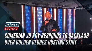 Comedian Jo Koy responds to backlash over Golden Globes hosting stint  ANC [upl. by Kcam270]