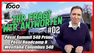 ➡️DER GROßE 540 KASTENWAGEN VERGLEICH🔥 Pössl Summit 540 Westfalia Columbus 540 Pössl Roadcamp R [upl. by Devaj2]