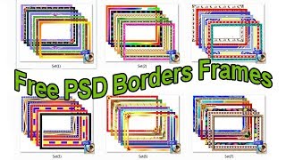 PSD Borders Frames for photoshop free download [upl. by Marsha]