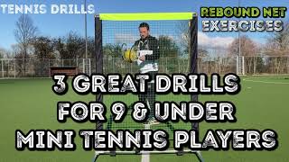 Tennis rebound net drills 9ampU [upl. by Dugaid]