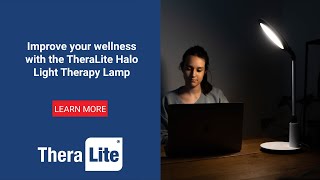 Theralite Halo Light Therapy Lamp Product Video [upl. by Jaehne]