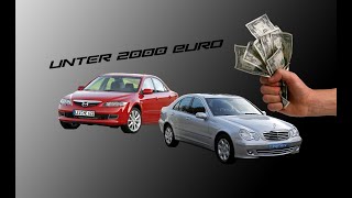 Qualitätsstarke Autos mit Leistung unter 2000 Euro [upl. by Nulubez]