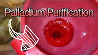 Super purification of Palladium through red saltpalladium silverussr [upl. by Zebada]