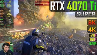 RTX 4070 Ti SUPER  Helldivers 2 [upl. by Ynnavoig]